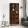  füstös tölgy színű szerelt fa magasszekrény 69,5 x 34 x 180 cm
