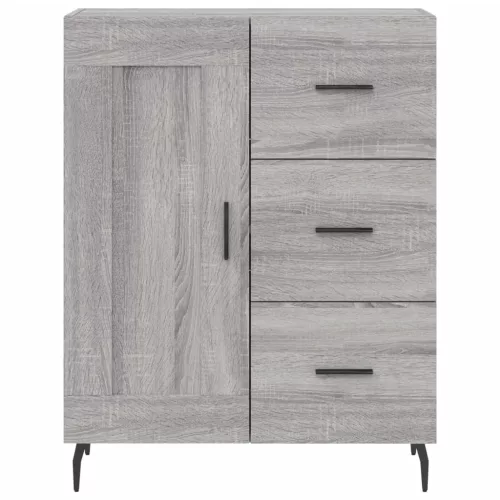  szürke sonoma szerelt fa magasszekrény 69,5 x 34 x 180 cm