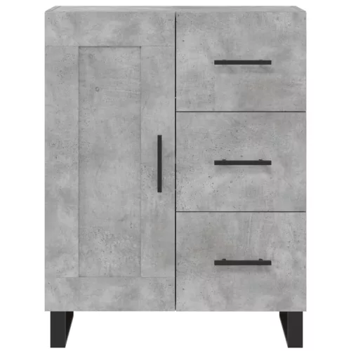  betonszürke szerelt fa magasszekrény 69,5 x 34 x 180 cm
