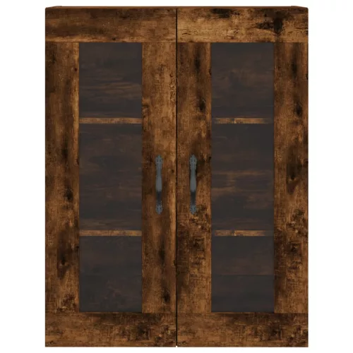  füstös tölgy színű szerelt fa magasszekrény 69,5 x 34 x 180 cm