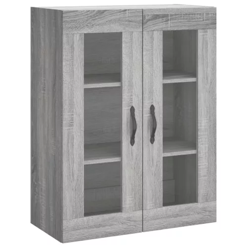  szürke sonoma szerelt fa magasszekrény 69,5 x 34 x 180 cm