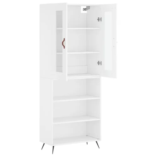  fehér szerelt fa magasszekrény 69,5 x 34 x 180 cm