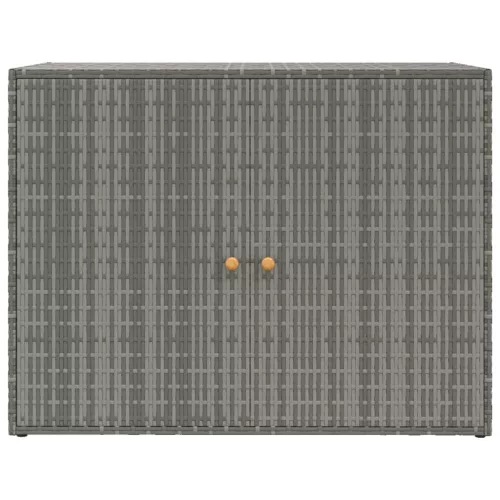  szürke polyrattan kerti tárolószekrény 100 x 55,5 x 80 cm
