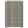  szürke polyrattan kerti tárolószekrény 100 x 55,5 x 80 cm