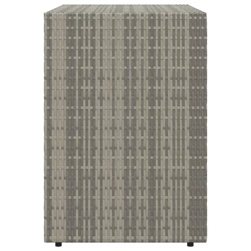  szürke polyrattan kerti tárolószekrény 100 x 55,5 x 80 cm