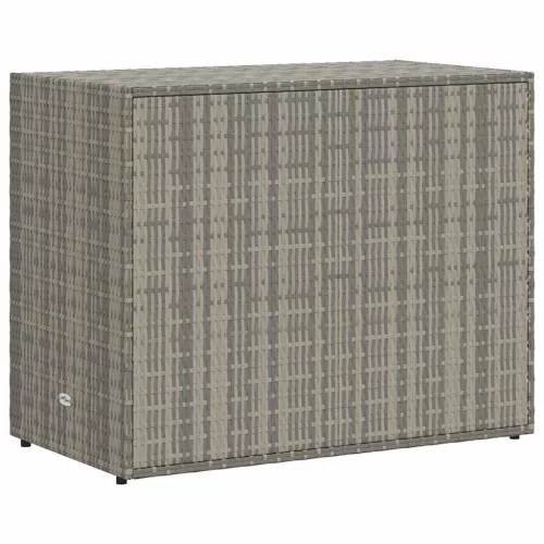  szürke polyrattan kerti tárolószekrény 100 x 55,5 x 80 cm