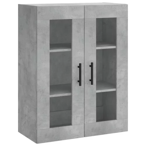  betonszürke szerelt fa magasszekrény 69,5 x 34 x 180 cm