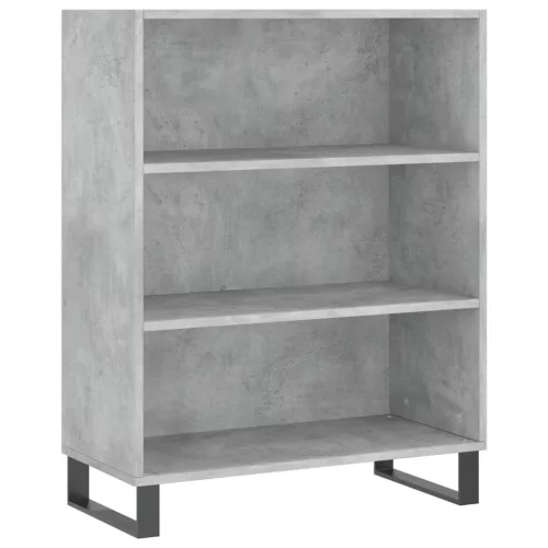  betonszürke szerelt fa magasszekrény 69,5 x 34 x 180 cm