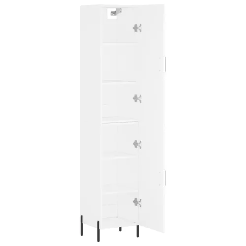  fehér szerelt fa magasszekrény 34,5x34x180 cm