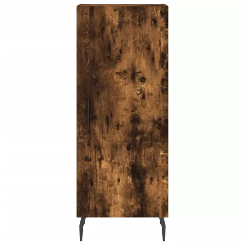  füstös tölgy színű szerelt fa magasszekrény 34,5x34x180 cm