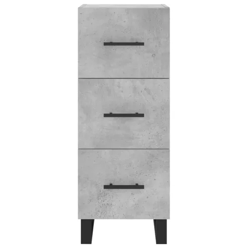  betonszürke szerelt fa magasszekrény 34,5x34x180 cm