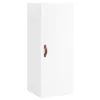  magasfényű fehér szerelt fa magasszekrény 34,5 x 34 x 180 cm