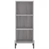  szürke sonoma szerelt fa magasszekrény 34,5 x 34 x 180 cm