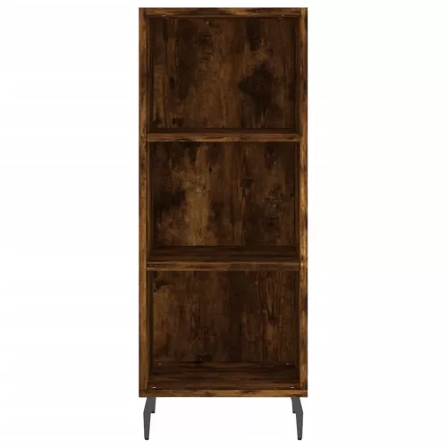  füstös tölgy színű szerelt fa magasszekrény 34,5x34x180 cm