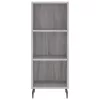  szürke sonoma szerelt fa magasszekrény 34,5 x 34 x 180 cm