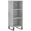  betonszürke szerelt fa magasszekrény 34,5x34x180 cm