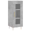  betonszürke szerelt fa magasszekrény 34,5x34x180 cm