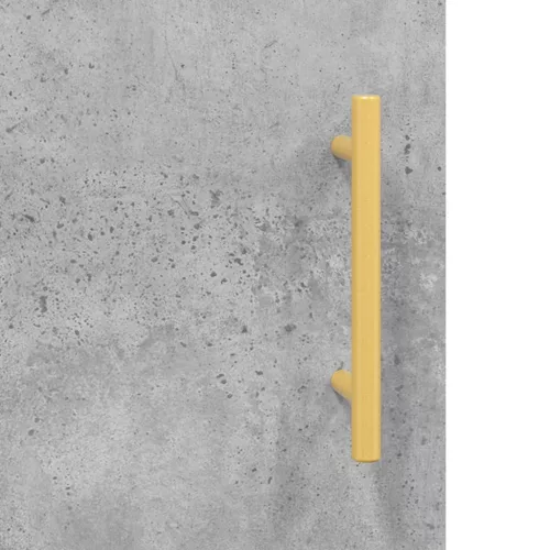  betonszürke szerelt fa magasszekrény 34,5x34x180 cm
