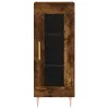  füstös tölgy színű szerelt fa magasszekrény 34,5x34x180 cm