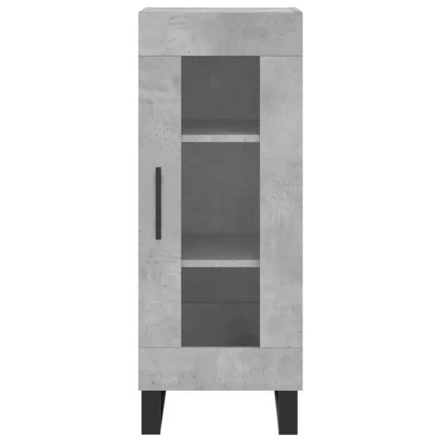  betonszürke szerelt fa magasszekrény 34,5x34x180 cm