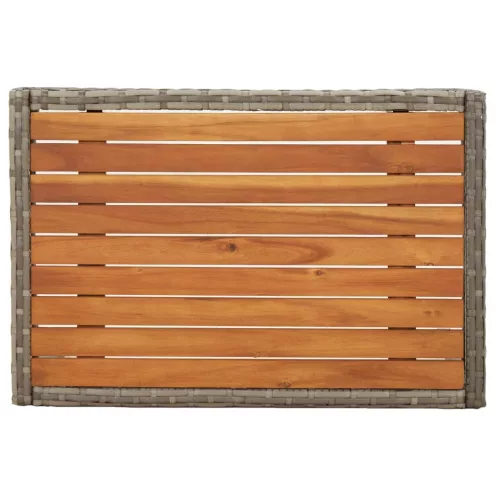  3 részes szürke polyrattan kerti ülőgarnitúra párnákkal