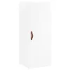  magasfényű fehér szerelt fa magasszekrény 34,5 x 34 x 180 cm