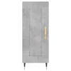  betonszürke szerelt fa magasszekrény 34,5x34x180 cm