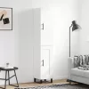  fehér szerelt fa magasszekrény 34,5x34x180 cm