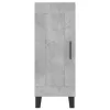  betonszürke szerelt fa magasszekrény 34,5x34x180 cm