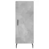 betonszürke szerelt fa magasszekrény 34,5x34x180 cm