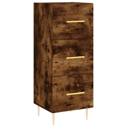  füstös tölgy színű szerelt fa magasszekrény 34,5x34x180 cm