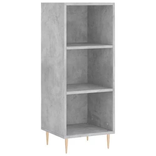 betonszürke szerelt fa magasszekrény 34,5x34x180 cm