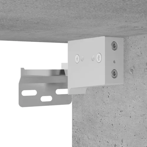  betonszürke szerelt fa magasszekrény 34,5x34x180 cm