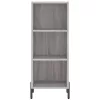  szürke sonoma szerelt fa magasszekrény 34,5 x 34 x 180 cm