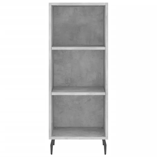  betonszürke szerelt fa magasszekrény 34,5x34x180 cm