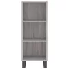  szürke sonoma szerelt fa magasszekrény 34,5 x 34 x 180 cm