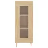  sonoma tölgy szerelt fa magasszekrény 34,5x34x180 cm