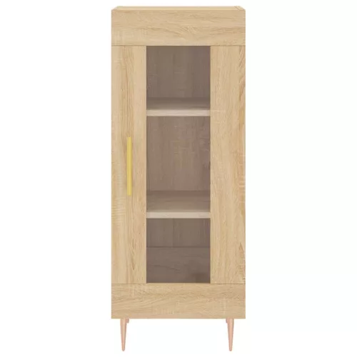  sonoma tölgy szerelt fa magasszekrény 34,5x34x180 cm