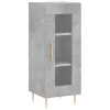  betonszürke szerelt fa magasszekrény 34,5x34x180 cm