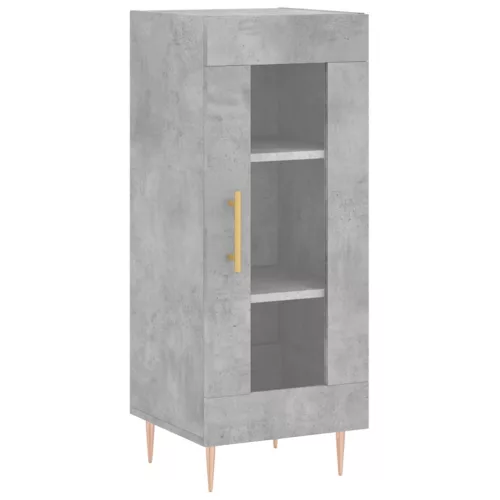  betonszürke szerelt fa magasszekrény 34,5x34x180 cm