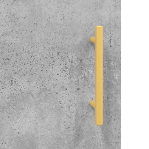  betonszürke szerelt fa magasszekrény 34,5x34x180 cm