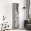  szürke sonoma szerelt fa magasszekrény 34,5 x 34 x 180 cm