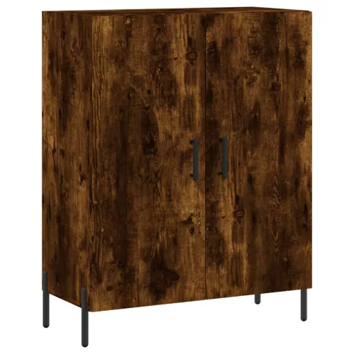  füstös tölgy színű szerelt fa magasszekrény 69,5 x 34 x 180 cm