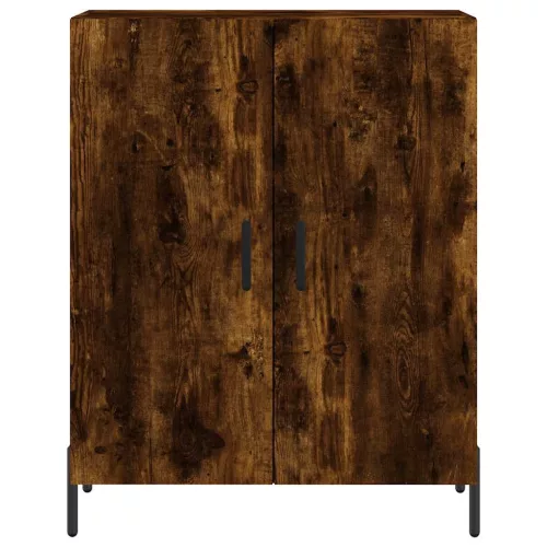  füstös tölgy színű szerelt fa magasszekrény 69,5 x 34 x 180 cm