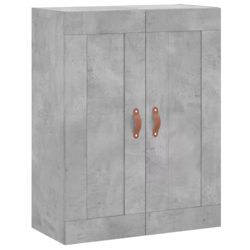  betonszürke szerelt fa magasszekrény 69,5 x 34 x 180 cm