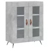  betonszürke szerelt fa magasszekrény 69,5 x 34 x 180 cm