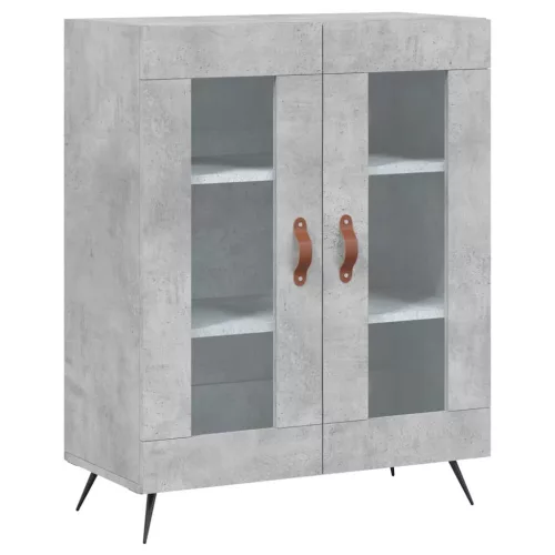  betonszürke szerelt fa magasszekrény 69,5 x 34 x 180 cm