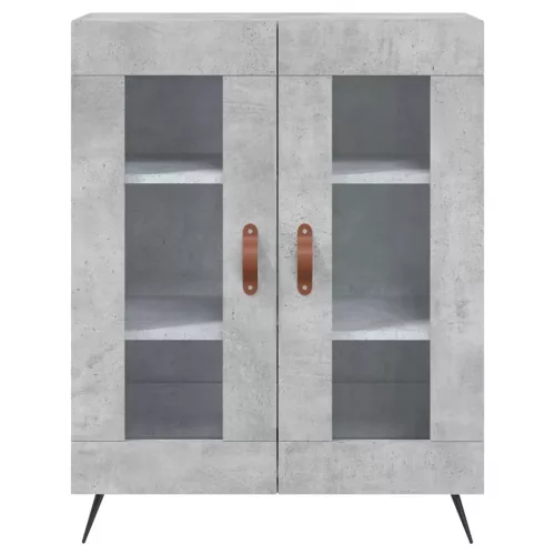  betonszürke szerelt fa magasszekrény 69,5 x 34 x 180 cm