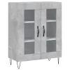  betonszürke szerelt fa magasszekrény 69,5 x 34 x 180 cm