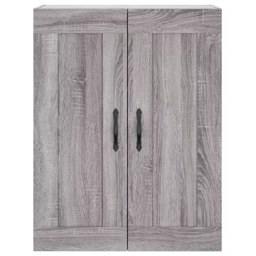  szürke sonoma szerelt fa magasszekrény 69,5 x 34 x 180 cm